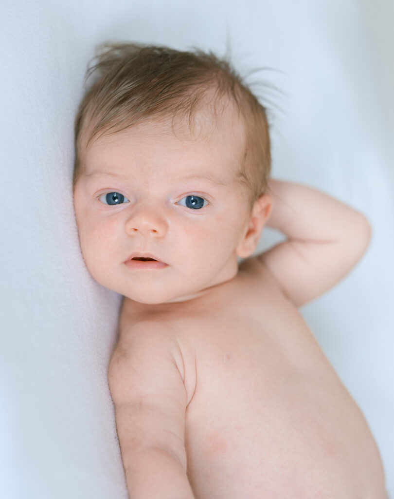 In-home newborn session natural light San Francisco Marina